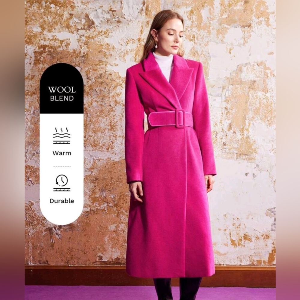 NWT MOTF Vibrant Pink Coat, Size L